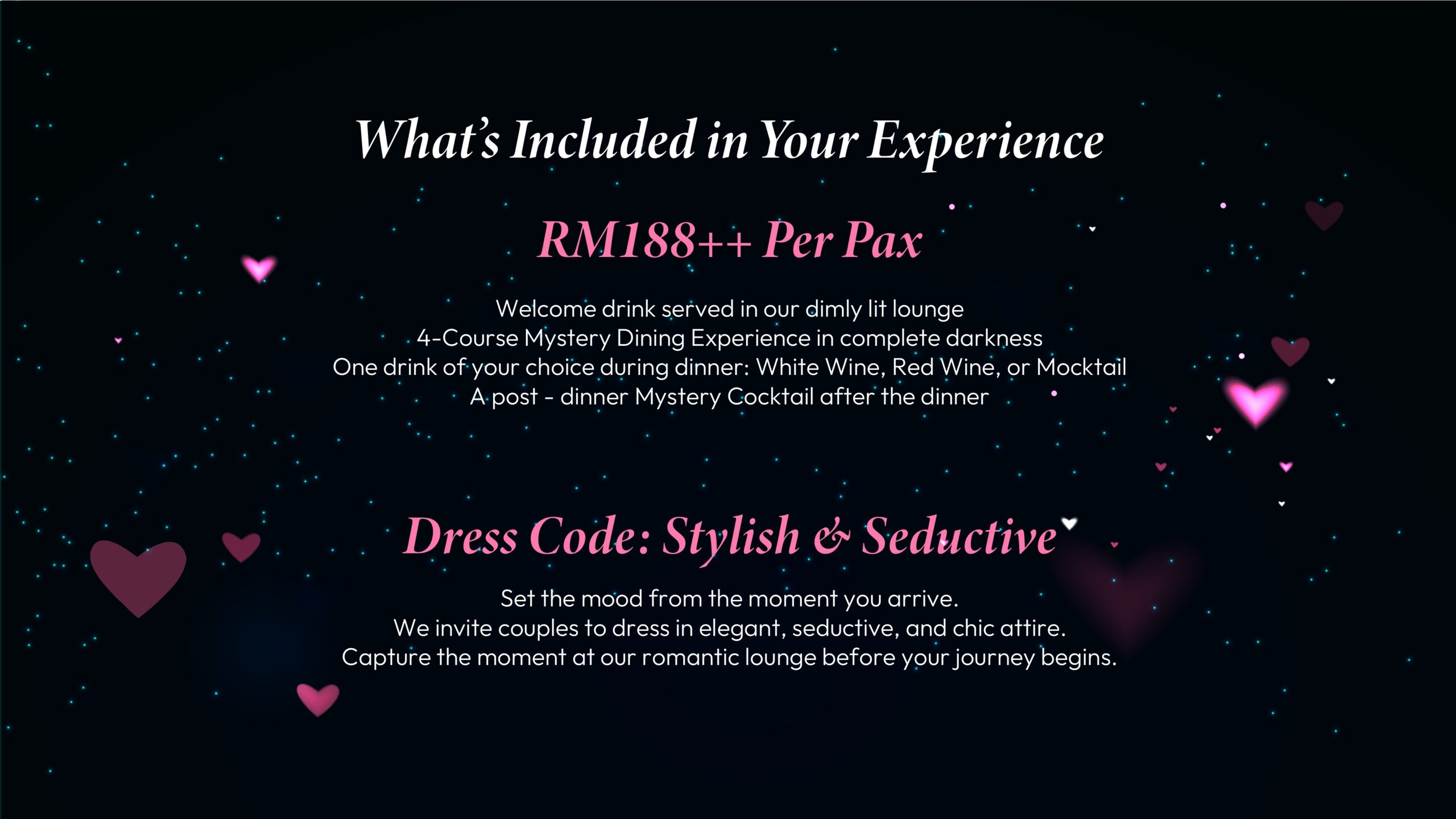 DID Romantic Dinner Package at RM 188++ per Person