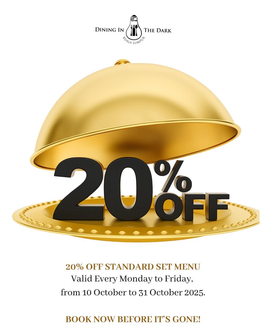 20% Off our Menu for Weekdays October 2025